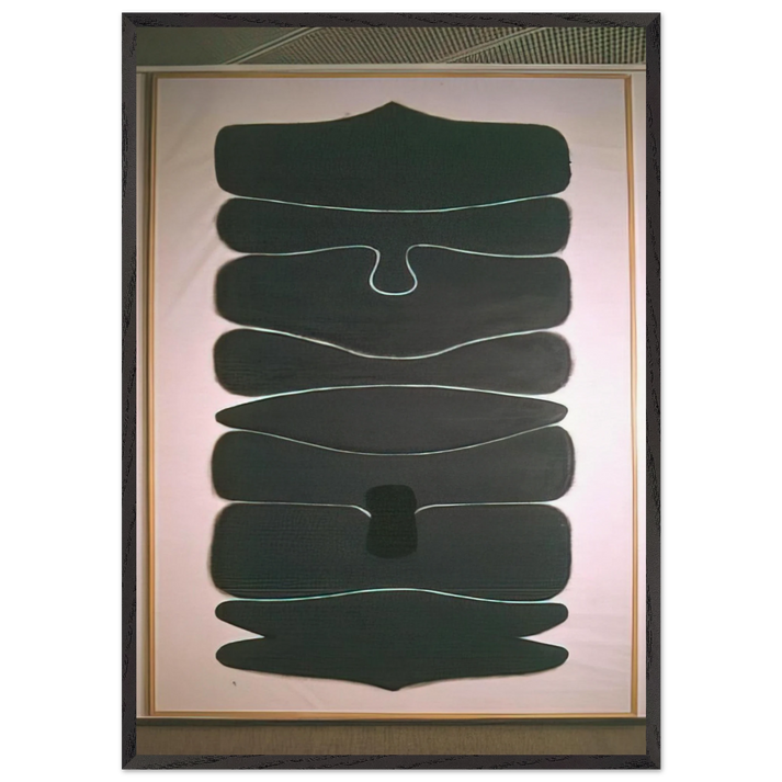 APPOLLO 1 ASCENDING DEVELOPMENT 1969 - Victor Pasmore 70x100 cm / 28x40 inches Framed Art Print – Black Wooden Frame