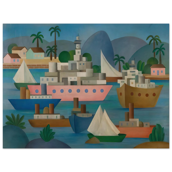 Tarsila do Amaral - Porto I 75x100 cm / 30x40inches Fine Art Poster