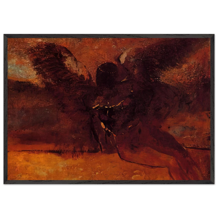The Fall of Icarus - 1958 - Pablo Picasso 70x100 cm / 28x40 inches Framed Art Print – Black Wooden Frame