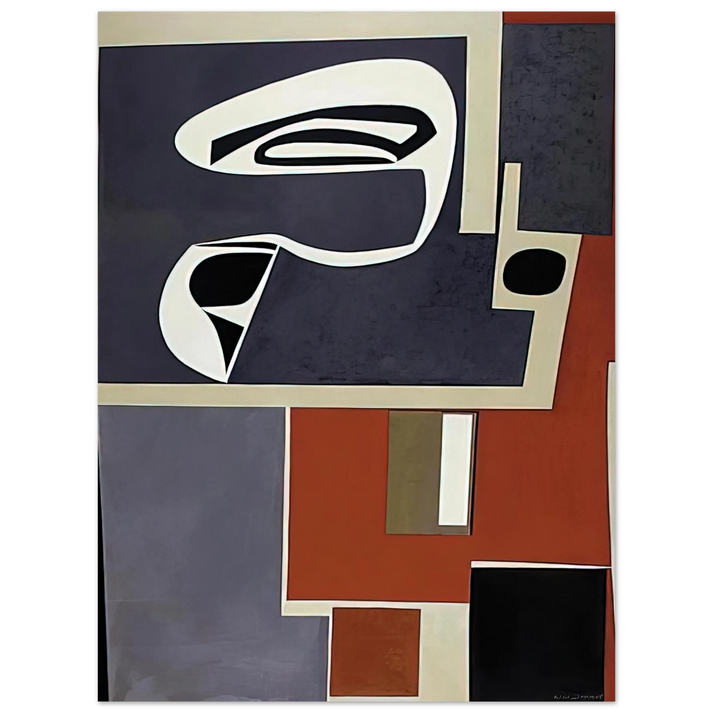 Will Barnet - Whiplash - 1959 United States 75x100 cm / 30x40inches Fine Art Poster