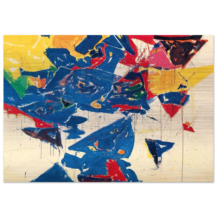 Middle Blue III - Sam Francis Brushed Aluminum Print - 70x100 cm / 28x40 inches | Sam Francis Aluminum Print | Sam Francis Prints