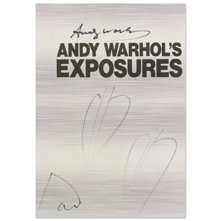 Butterfly Hearths Andy Warhol's Exposures - Andy Warhol Brushed Aluminum Print - 70x100 cm / 28x40 inches | Andy Warhol Aluminum Print | Andy Warhol Prints