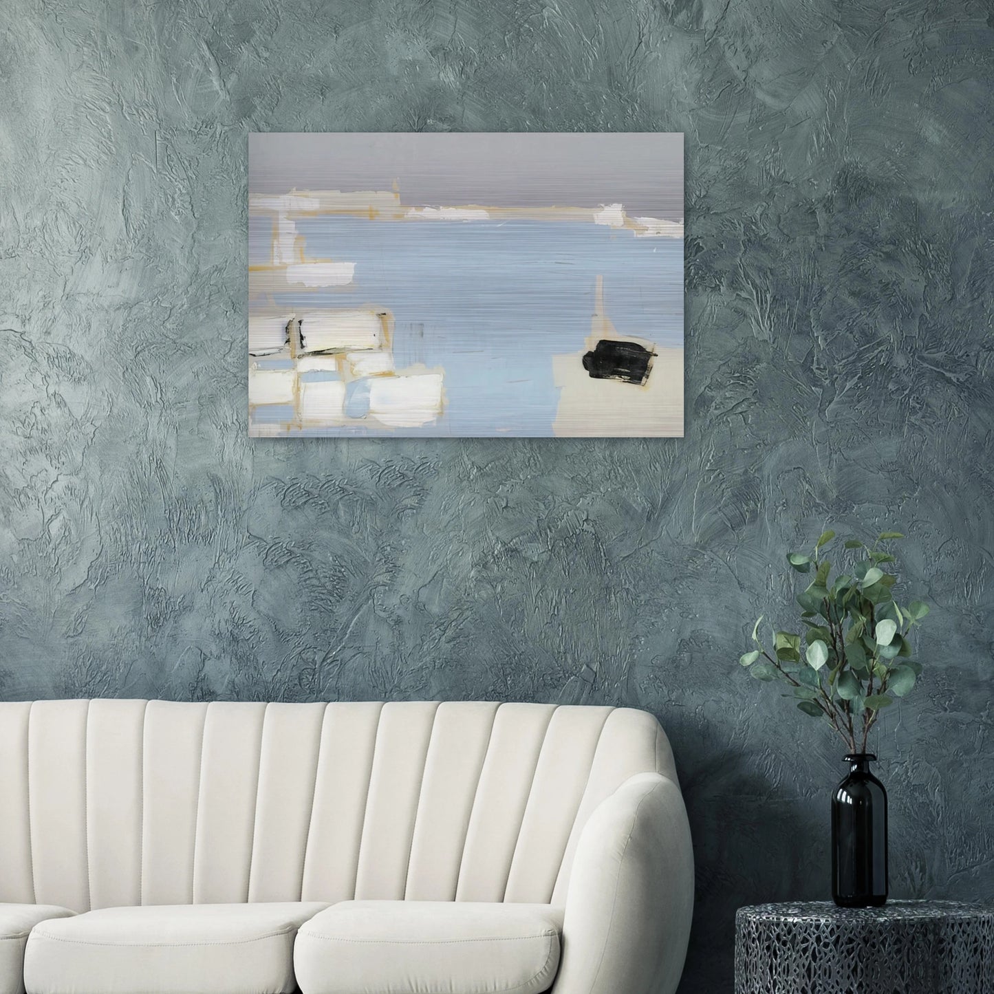 Marseille under snow - 1954 - Nicolas de Stael Brushed Aluminum Print - 70x100 cm / 28x40 inches | Nicolas de Stael Aluminum Print | Nicolas de Stael Prints