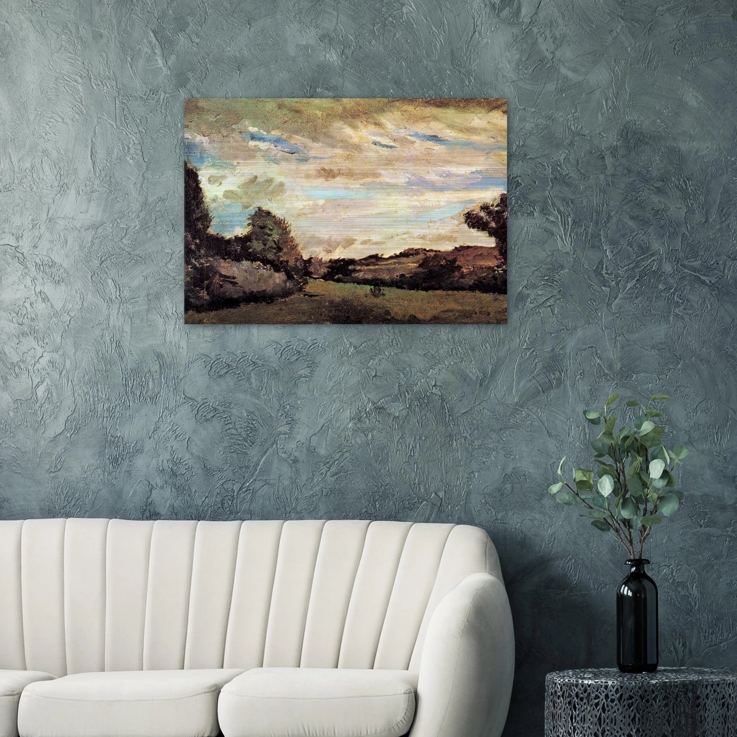 Landscape with Dunes - Vincent van Gogh Brushed Aluminum Print - 70x100 cm / 28x40 inches | Vincent van Gogh Aluminum Print | Vincent van Gogh Prints