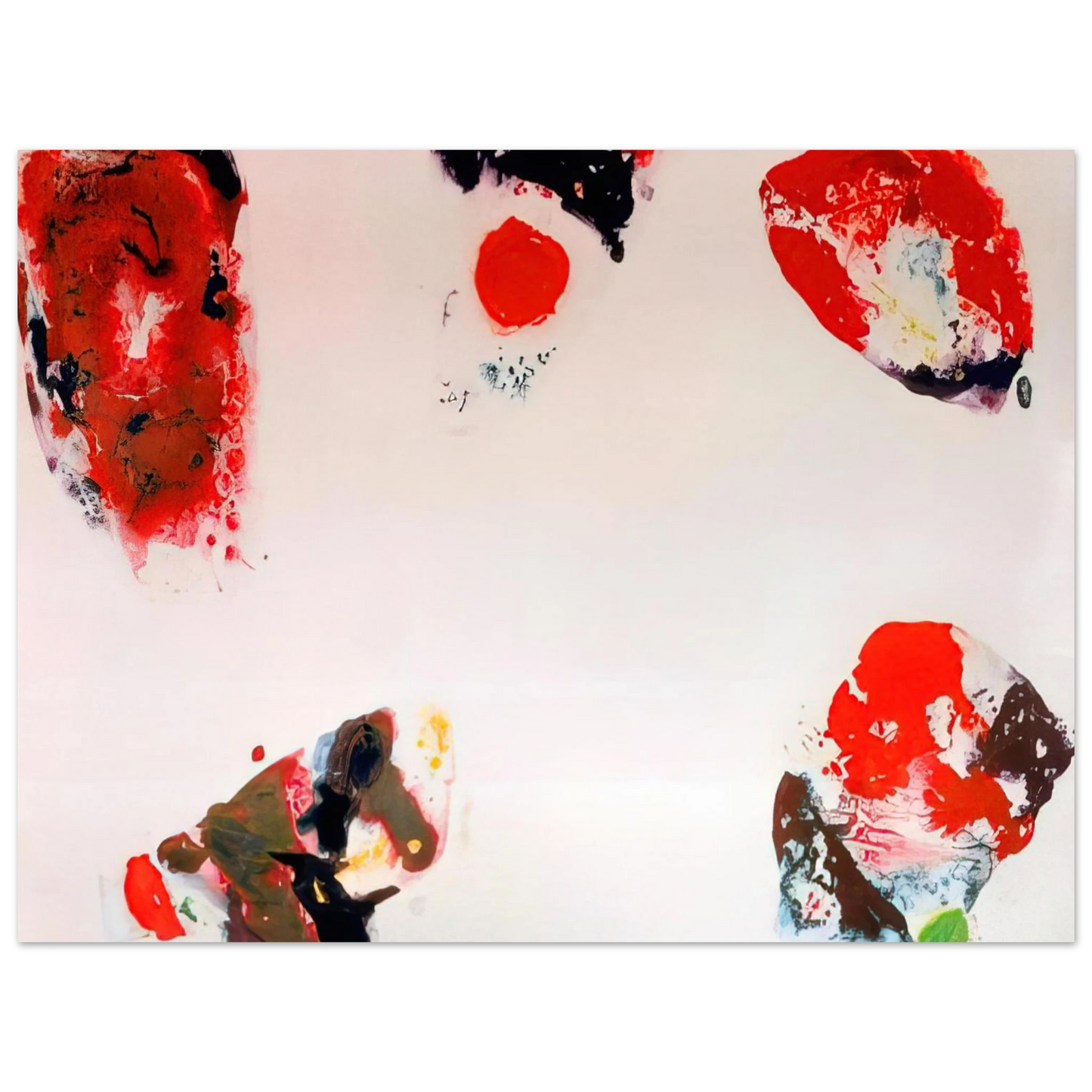 Sam Francis - Berlin Red 75x100 cm / 30x40inches Fine Art Poster
