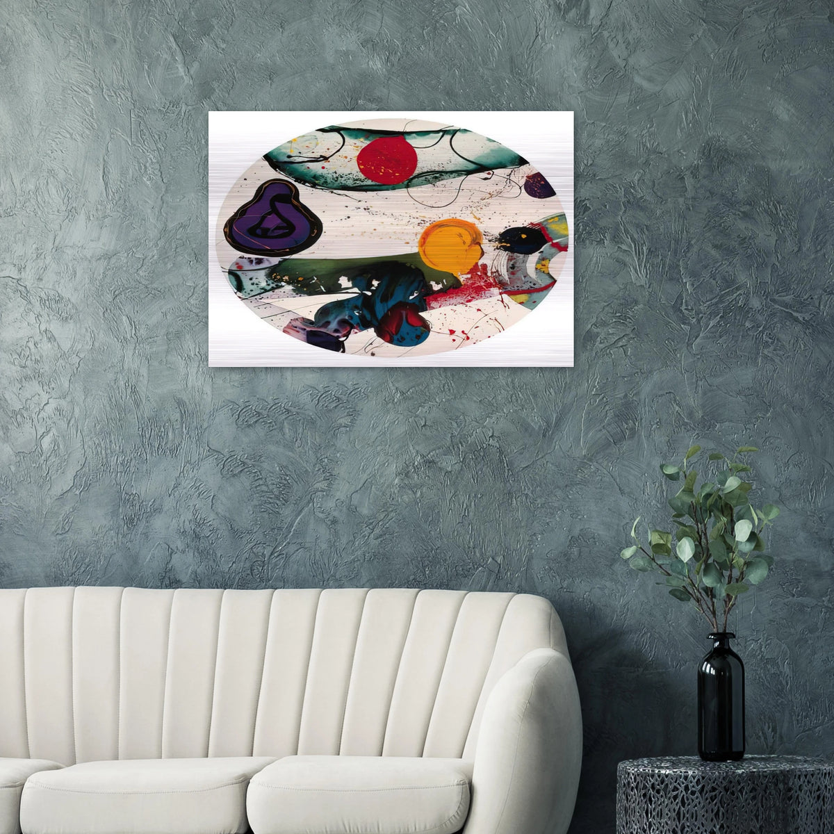 Lollipop SF88-250 - Sam Francis Brushed Aluminum Print - 70x100 cm / 28x40 inches | Sam Francis Aluminum Print | Sam Francis Prints