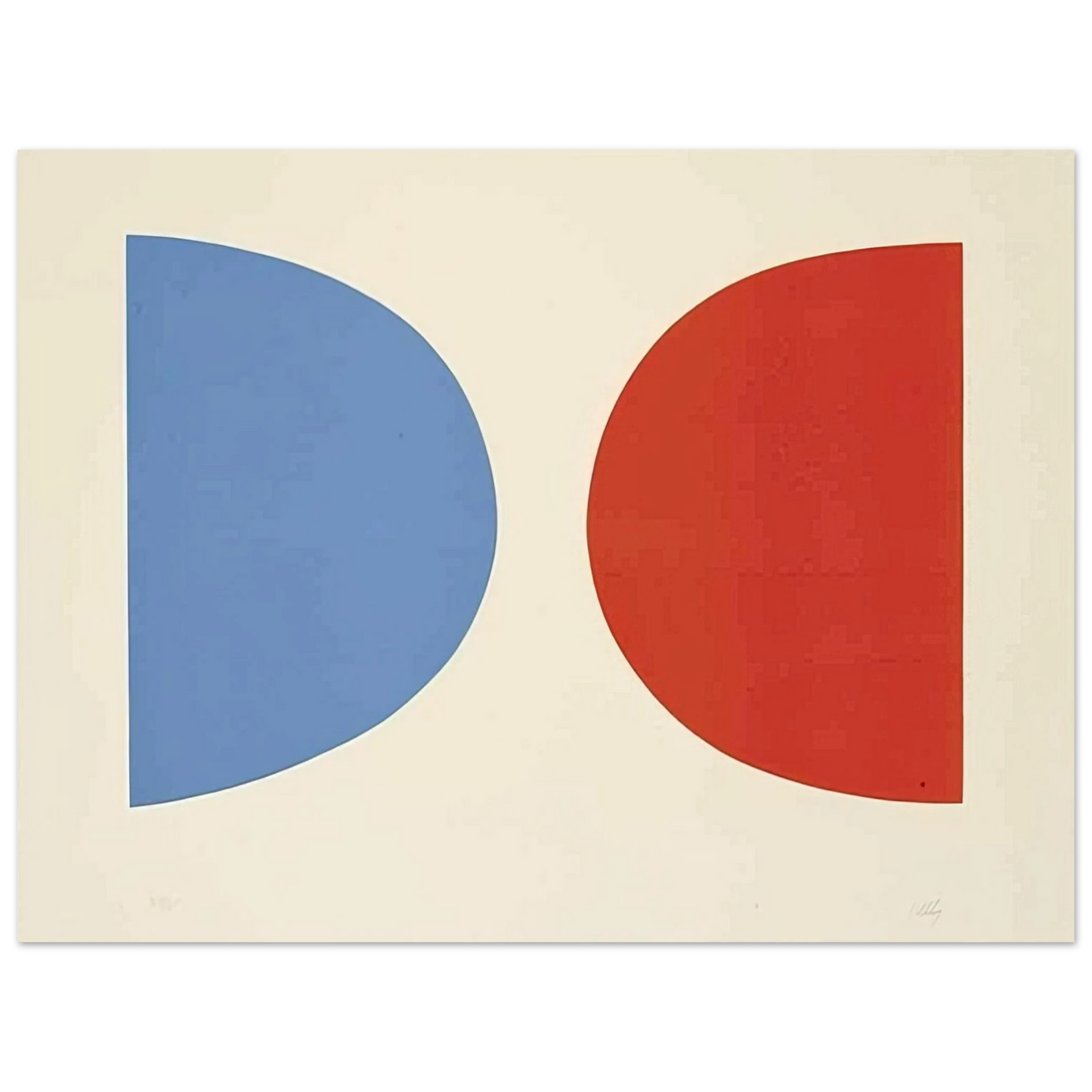 Ellsworth Kelly - Blue and Orange 75x100 cm / 30x40inches Fine Art Poster