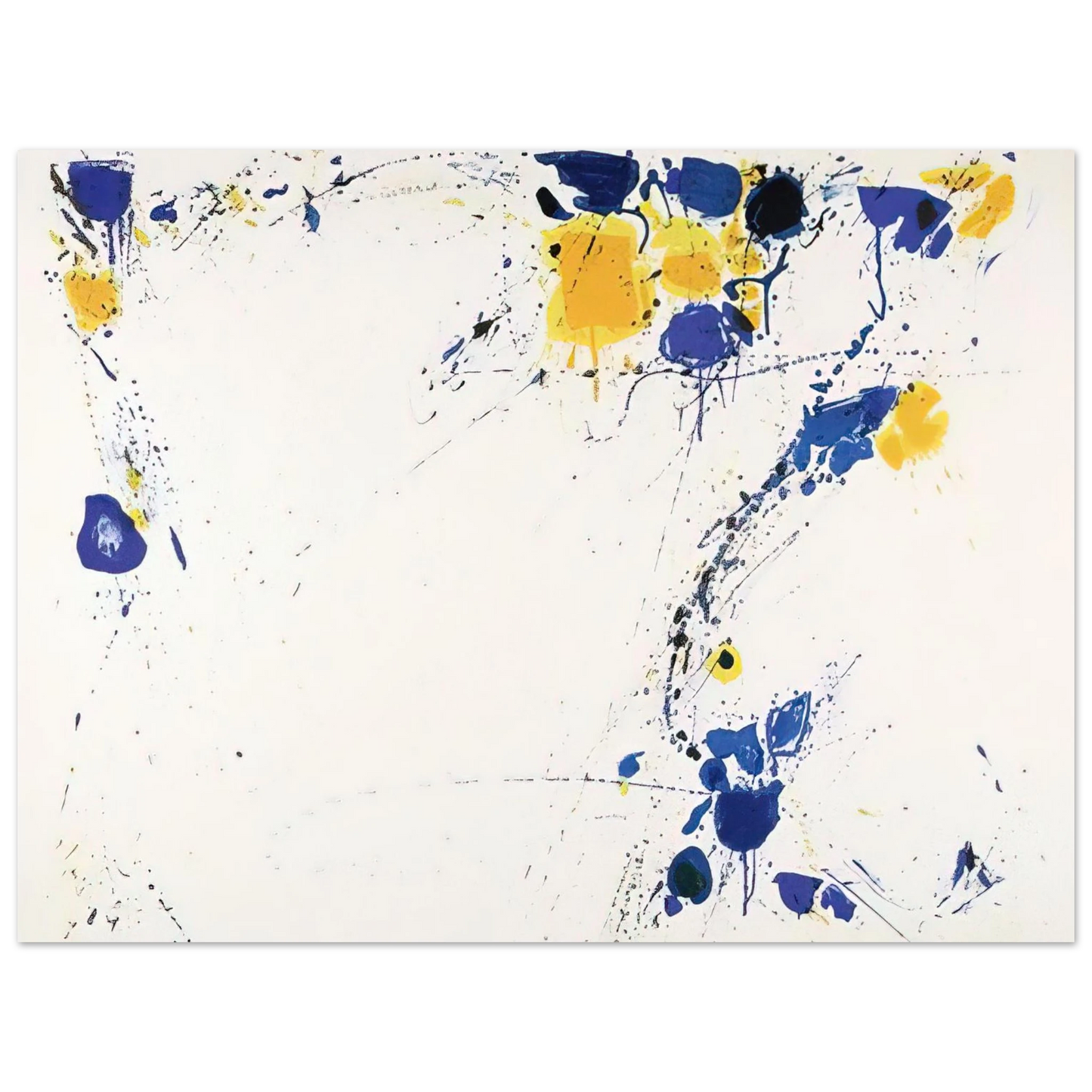 Sam Francis - Foot Print 75x100 cm / 30x40inches Fine Art Poster