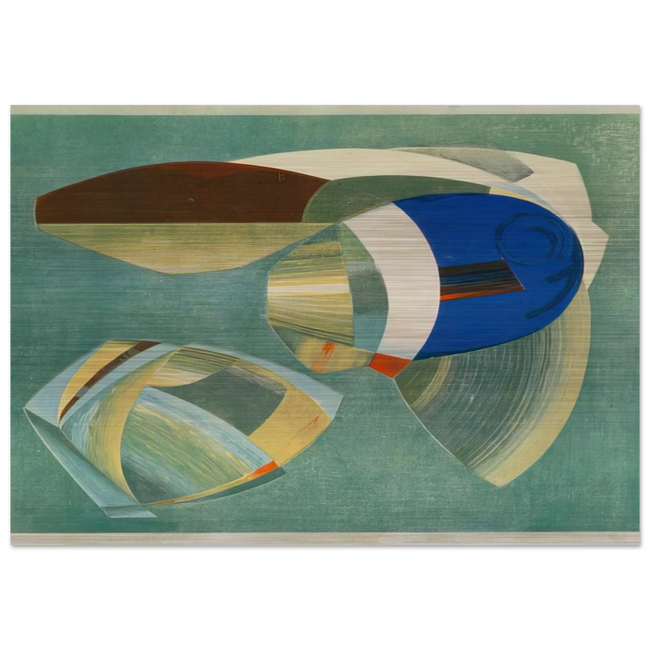 Sea Forms - 1937 - John Ferren Brushed Aluminum Print - 70x100 cm / 28x40 inches | John Ferren Aluminum Print | John Ferren Prints