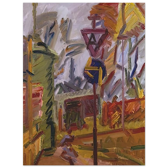 Frank Auerbach - PARK VILLAGE 75x100 cm / 30x40inches Fine Art Poster