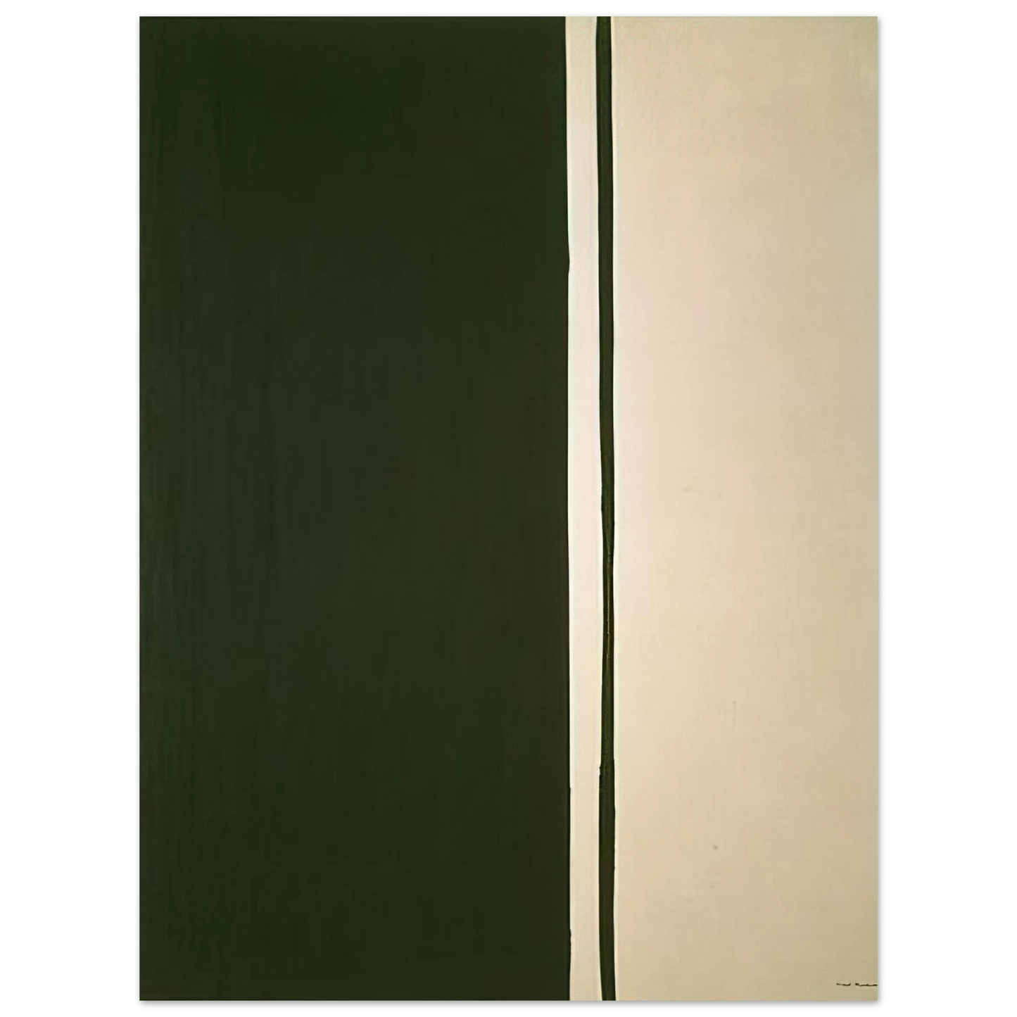 Barnett Newman - Black Fire I 75x100 cm / 30x40inches Fine Art Poster
