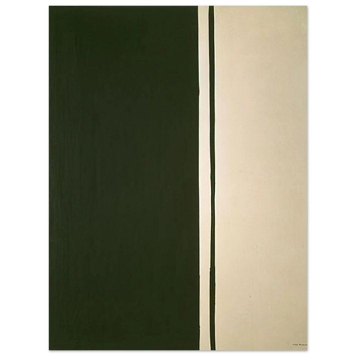 Barnett Newman - Black Fire I 75x100 cm / 30x40inches Fine Art Poster