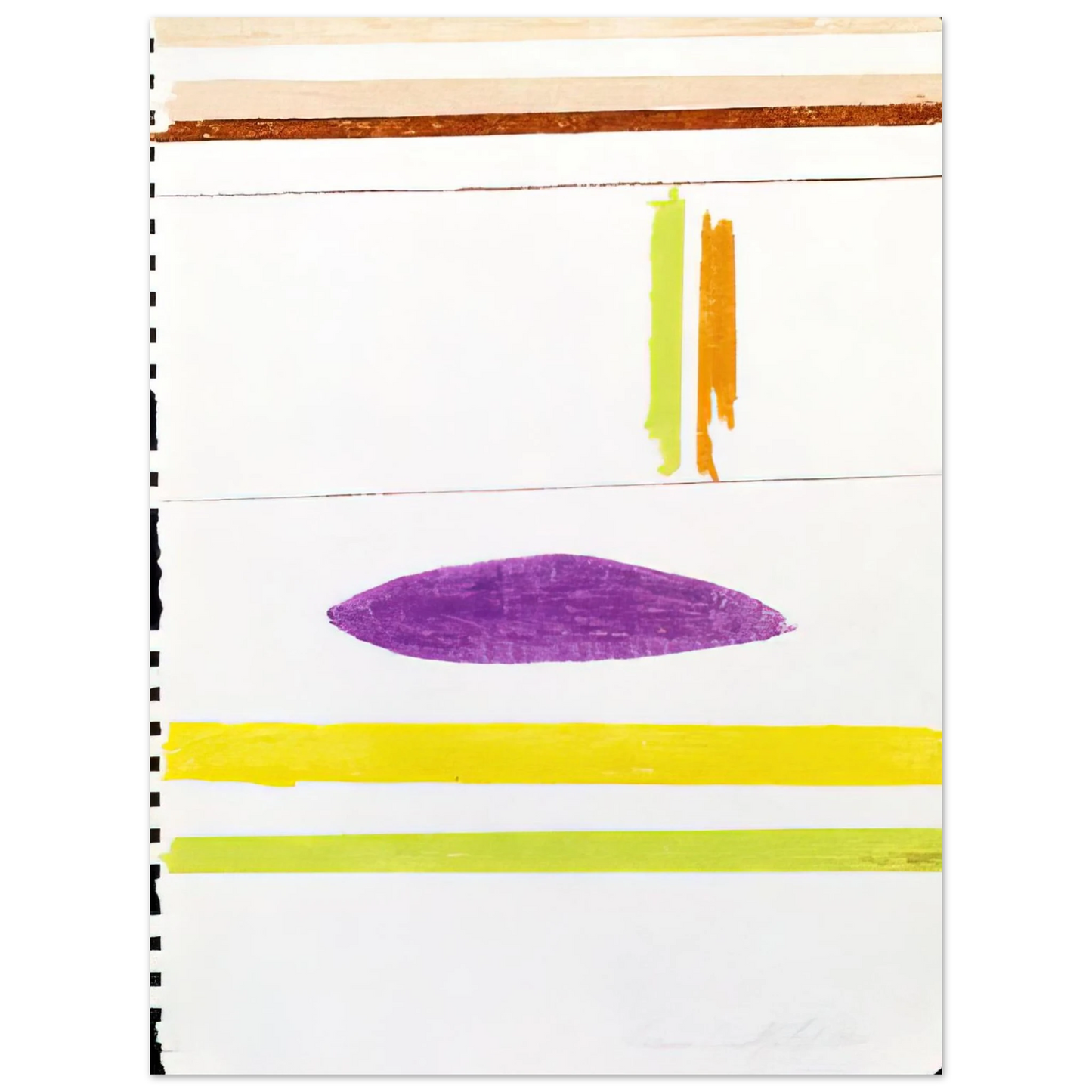 Ronnie Landfield - Untitles - 1964 75x100 cm / 30x40inches Fine Art Poster