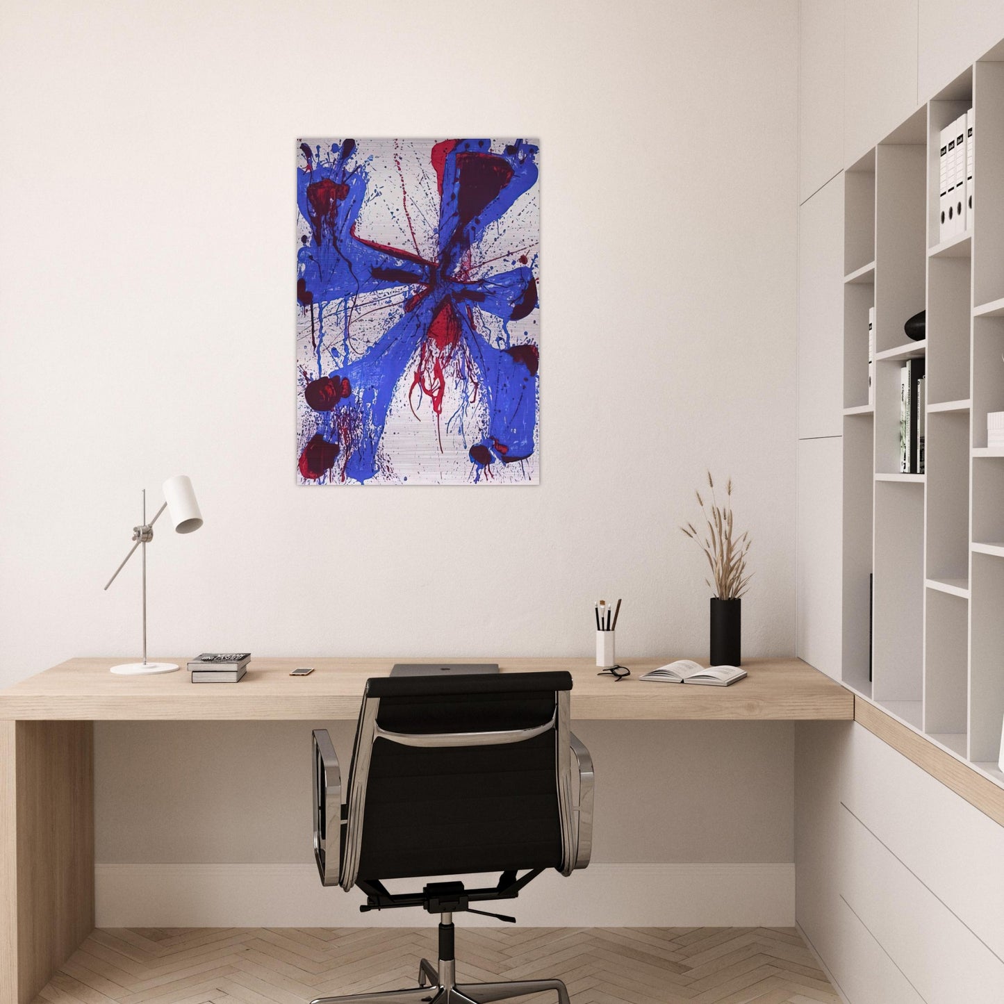 Damn Braces - Sam Francis Brushed Aluminum Print - 70x100 cm / 28x40 inches | Sam Francis Aluminum Print | Sam Francis Prints