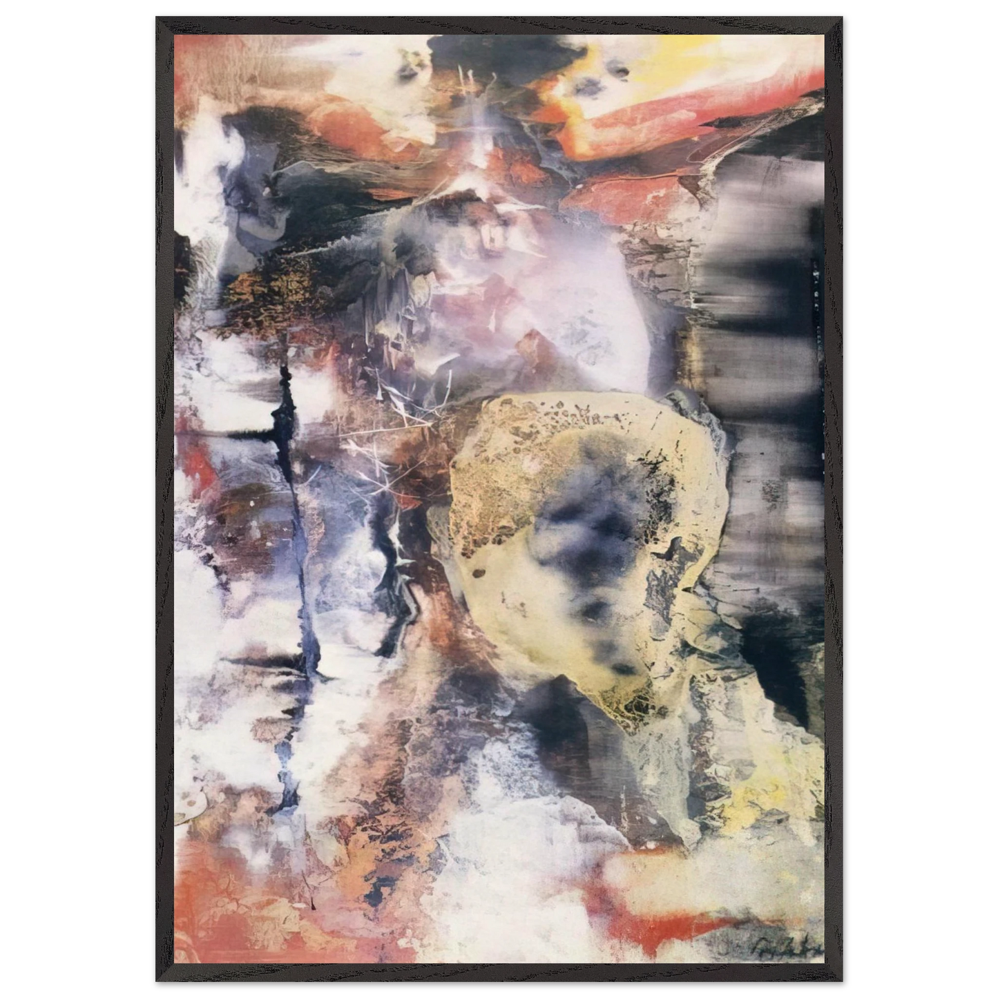 The Archer - Paul Jenkins 70x100 cm / 28x40 inches Framed Art Print – Black Wooden Frame