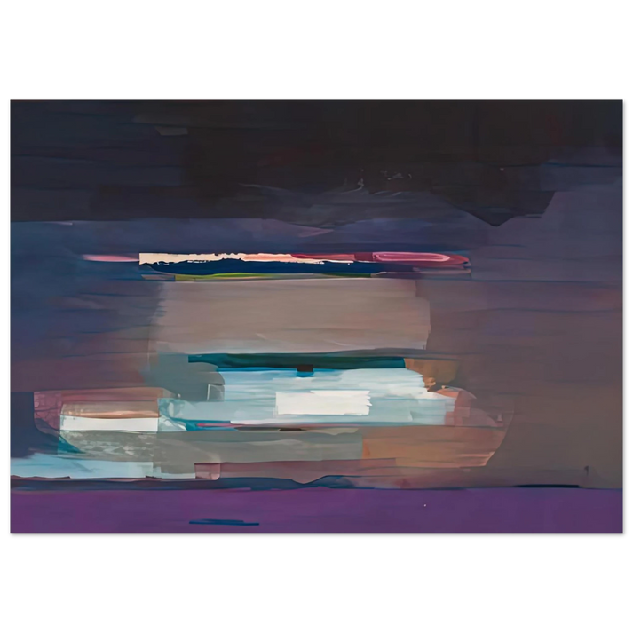 Helen Frankenthaler - Viewpoint I, 1974- Wall Art - 21x29.7 cm / 8x12" - Premium Wooden Framed Poster With Fine Art Paper-canvas - White frame
