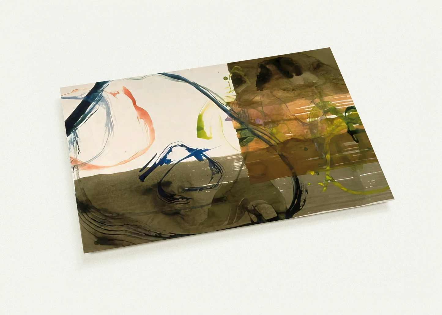 New River Watercolor, Series I, #5 - 1988 By John Cage Pack of 10 Post Cards | John Cage Post Cards | A6 (10.5 x 14.8 cm) - 4.1 x 5.8 inches