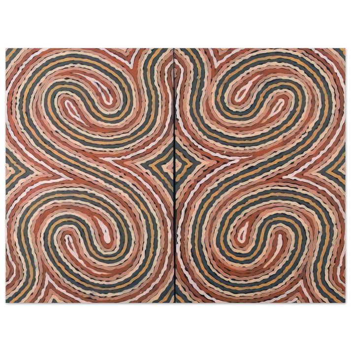Clifford Possum Tjapaltjarri - Worm Dreaming - 1999 75x100 cm / 30x40inches Fine Art Poster