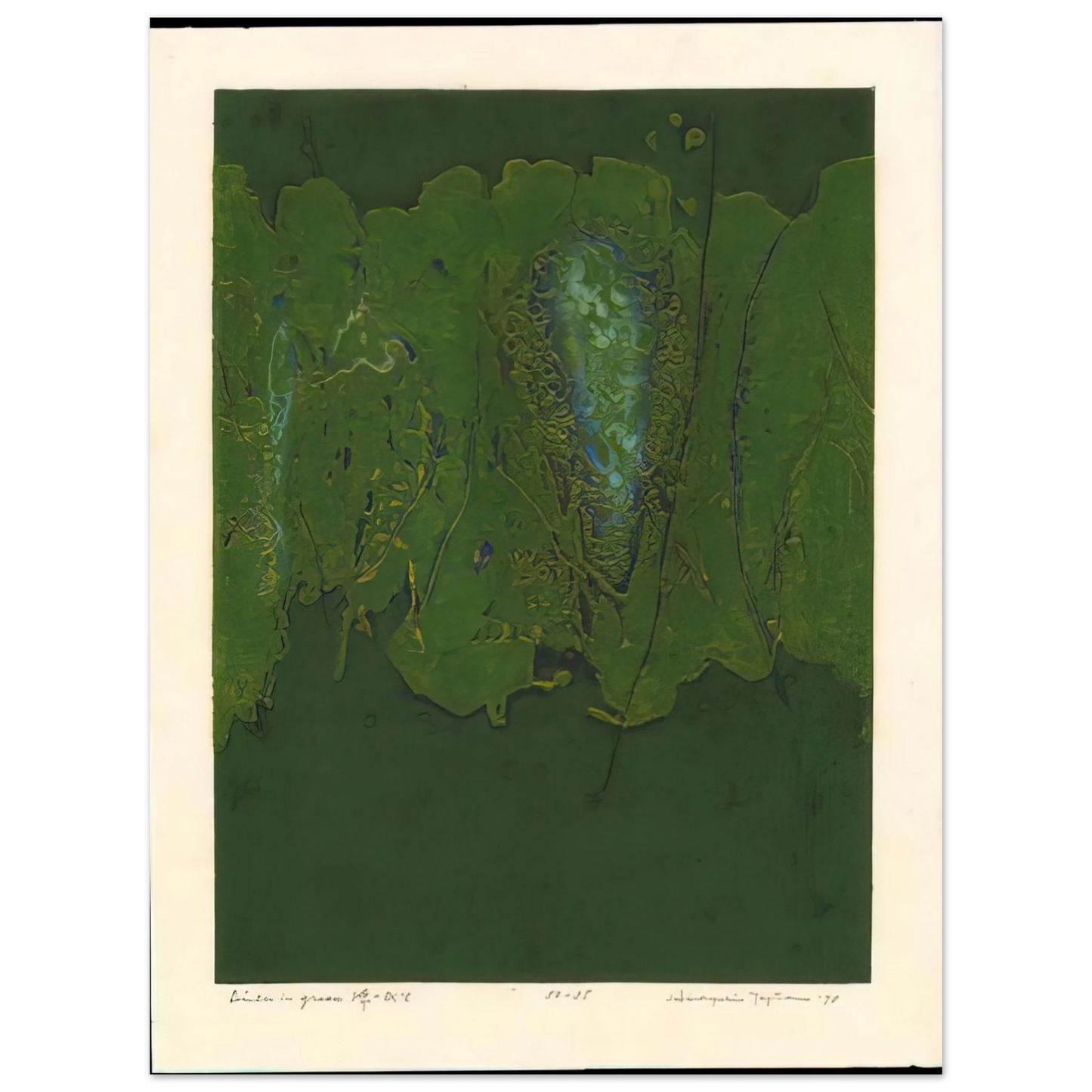 Hiroyuki Tajima - Winter in Green - 1970 75x100 cm / 30x40inches Fine Art Poster