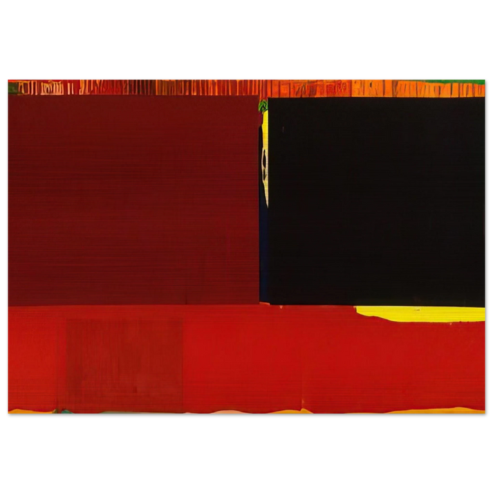 29. 03. 60 - 1960 - John Hoyland Brushed Aluminum Print - 70x100 cm / 28x40 inches | John Hoyland Aluminum Print | John Hoyland Prints