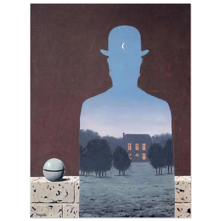 Rene Magritte - THE HAPPY DONOR 1966 75x100 cm / 30x40inches Fine Art Poster