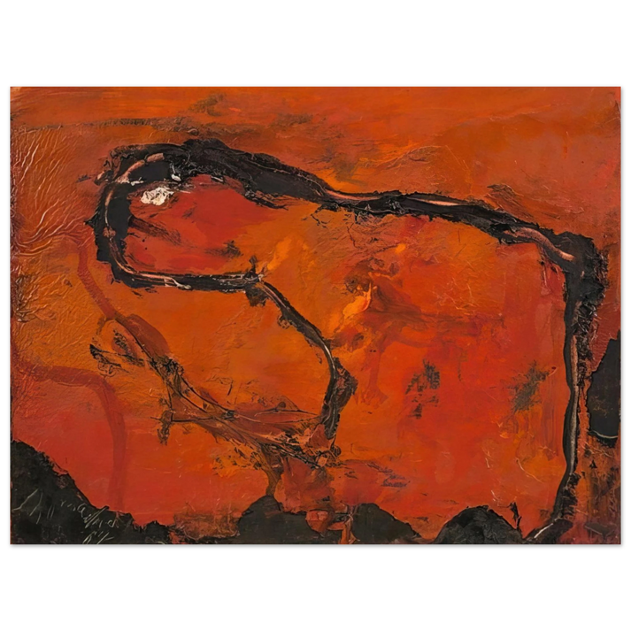 Emil Schumacher - Pega - 1964 75x100 cm / 30x40inches Fine Art Poster