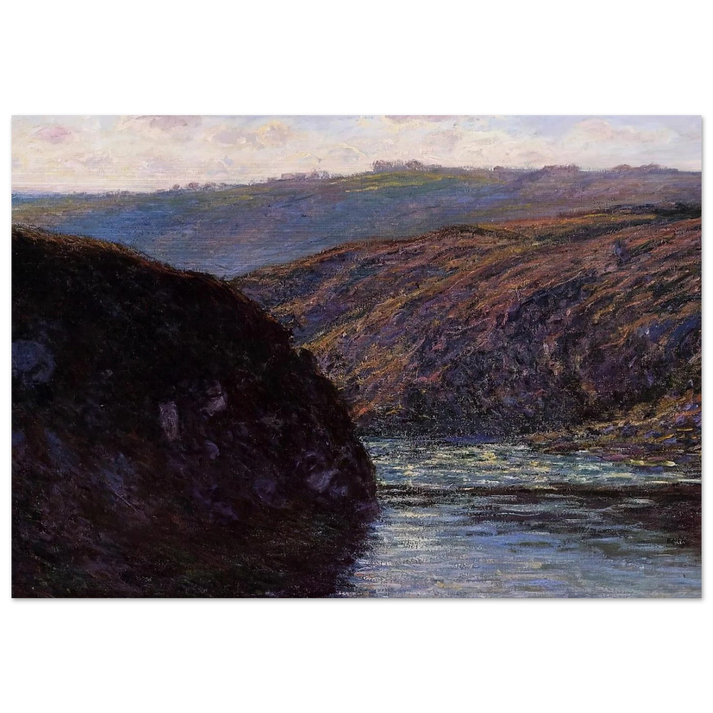 Valley of the Creuse, Afternoon Sunlight - claude monet Brushed Aluminum Print - 70x100 cm / 28x40 inches | claude monet Aluminum Print | claude monet Prints