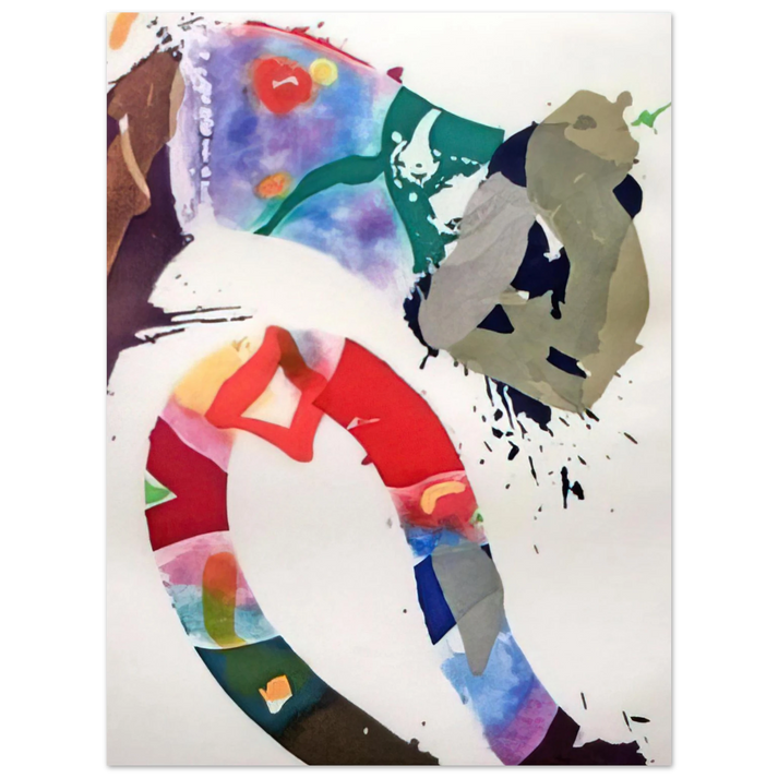 Sam Francis - Untitled SFE 092 75x100 cm / 30x40inches Fine Art Poster