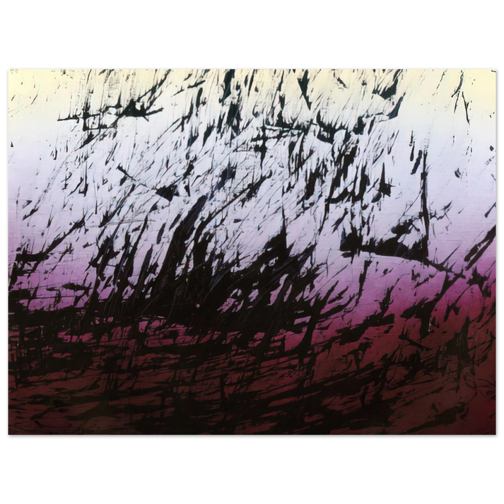 Hans Hartung - Untitled T1982-H12 - 1982 75x100 cm / 30x40inches Fine Art Poster
