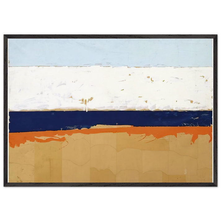 Grande Angolo - 1963 - Mario Schifano 70x100 cm / 28x40 inches Framed Art Print – Black Wooden Frame