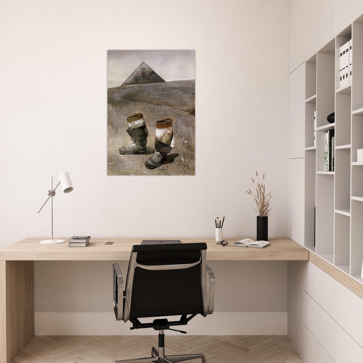 SEA BOOTS - Andrew Wyeth Brushed Aluminum Print - 70x100 cm / 28x40 inches | Andrew Wyeth Aluminum Print | Andrew Wyeth Prints