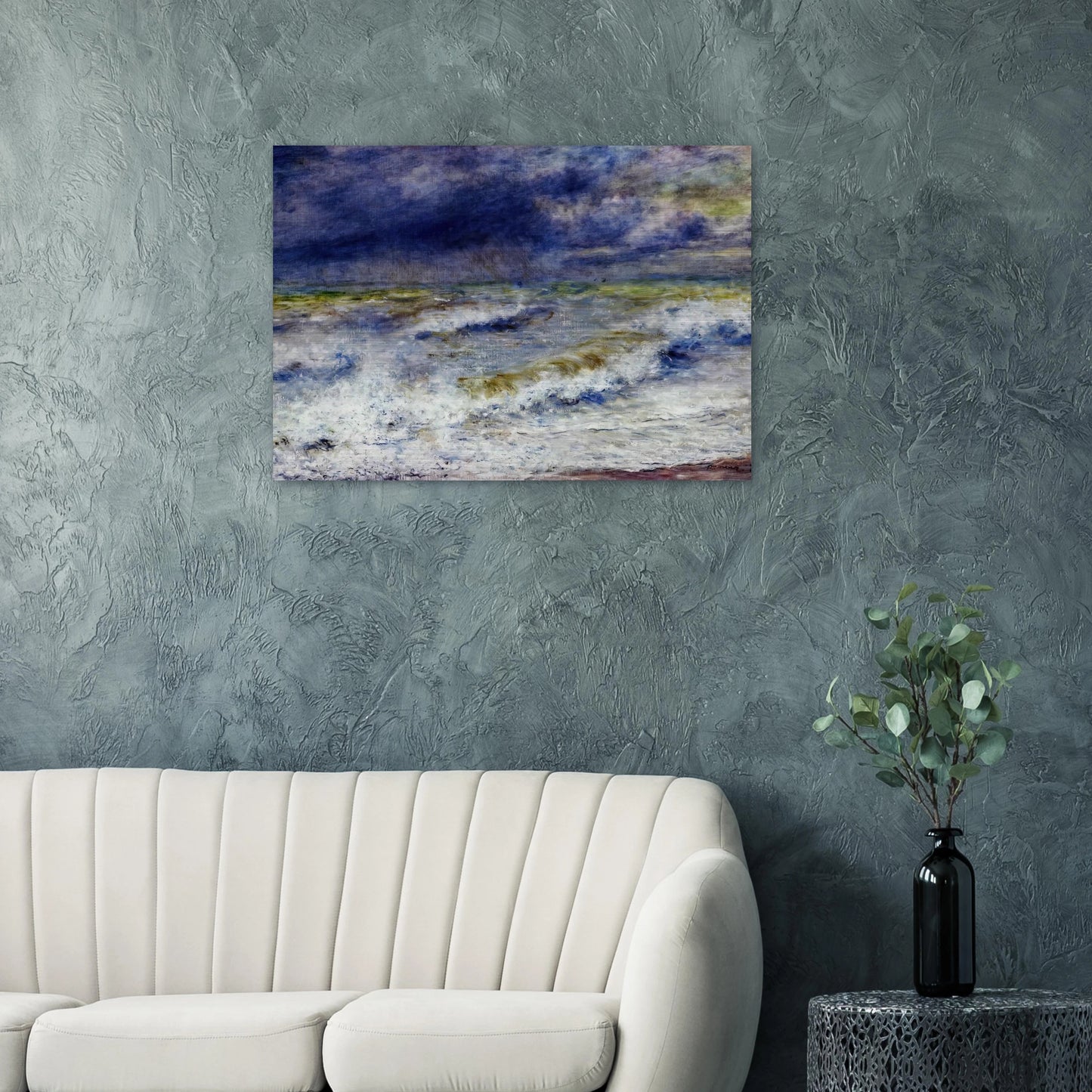 Seascape - Pierre-Auguste Renoir Brushed Aluminum Print - 70x100 cm / 28x40 inches | Pierre-Auguste Renoir Aluminum Print | Pierre-Auguste Renoir Prints