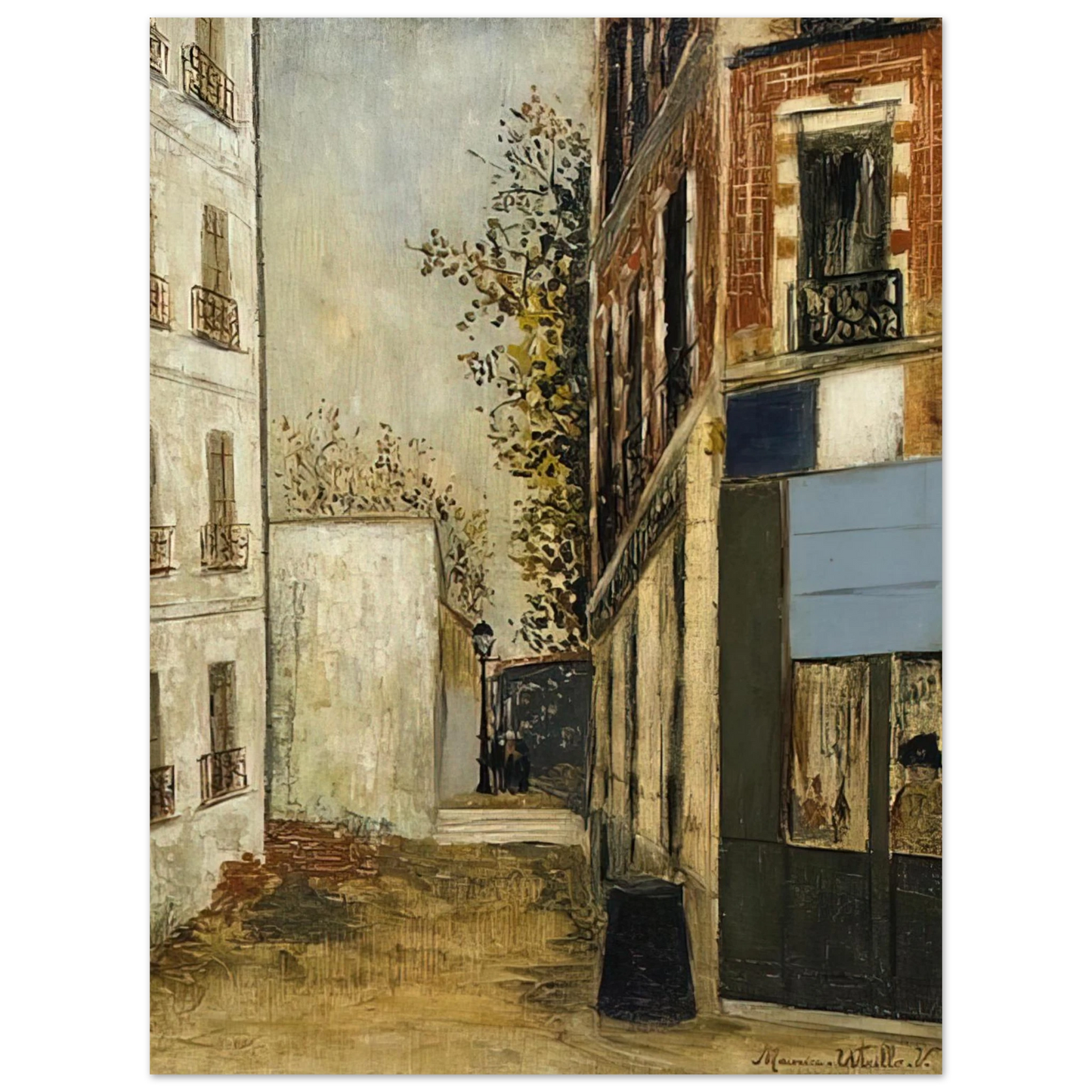 Maurice Utrillo - CABARE BELLE GABRIELLE 75x100 cm / 30x40inches Fine Art Poster