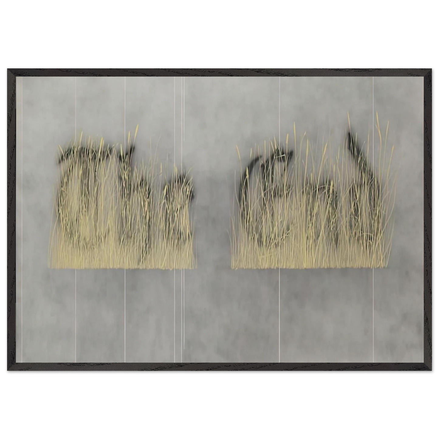 THE FINAL END 1992 - Edward Ruscha 70x100 cm / 28x40 inches Framed Art Print – Black Wooden Frame