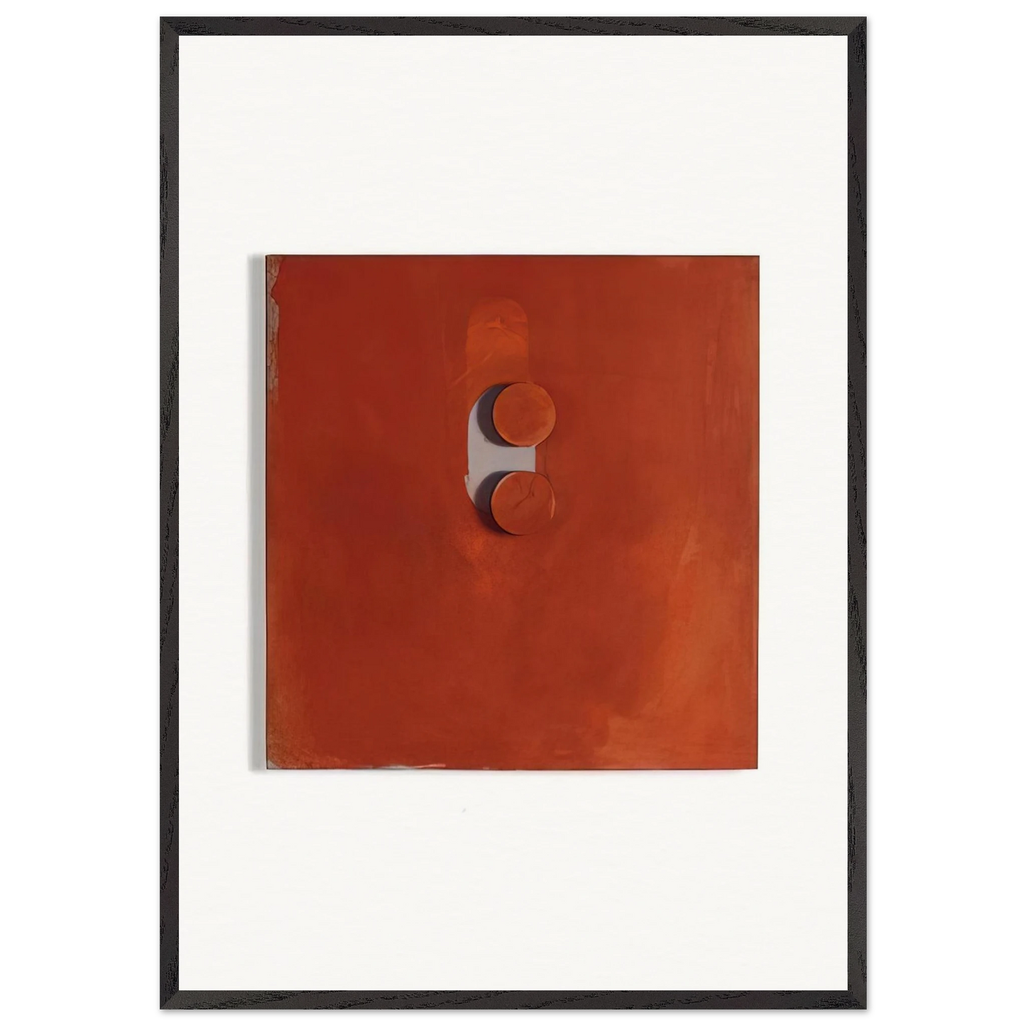 Tablettenbild - 1966 - Blinky Palermo 70x100 cm / 28x40 inches Framed Art Print – Black Wooden Frame
