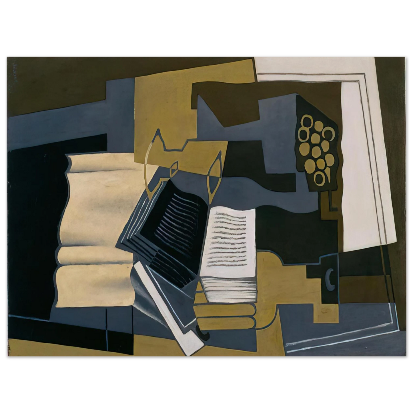 Juan Gris - CARAFE AND BOOK 1920 75x100 cm / 30x40inches Fine Art Poster