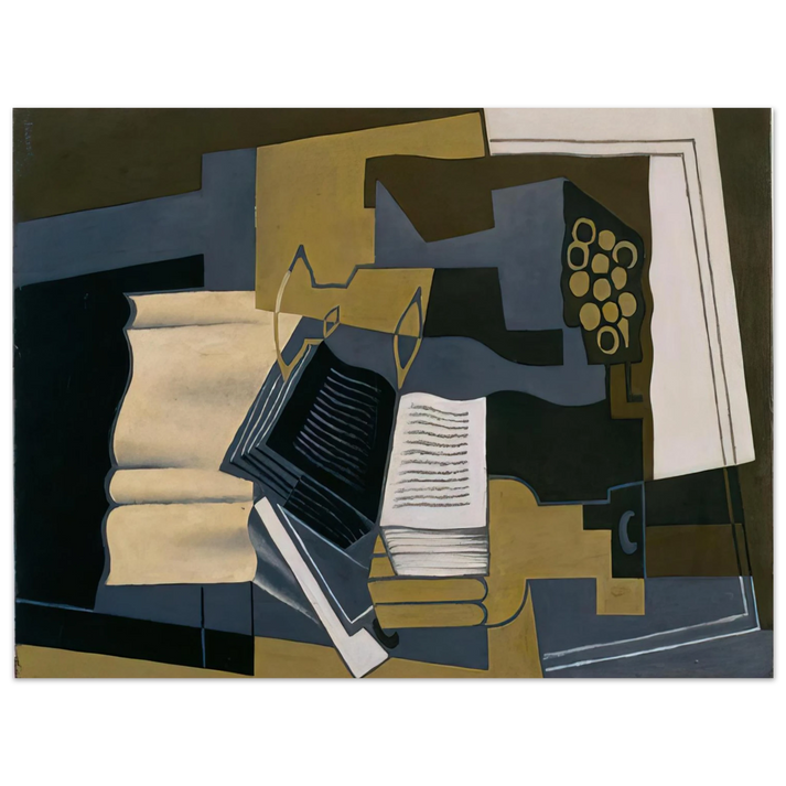 Juan Gris - CARAFE AND BOOK 1920 75x100 cm / 30x40inches Fine Art Poster