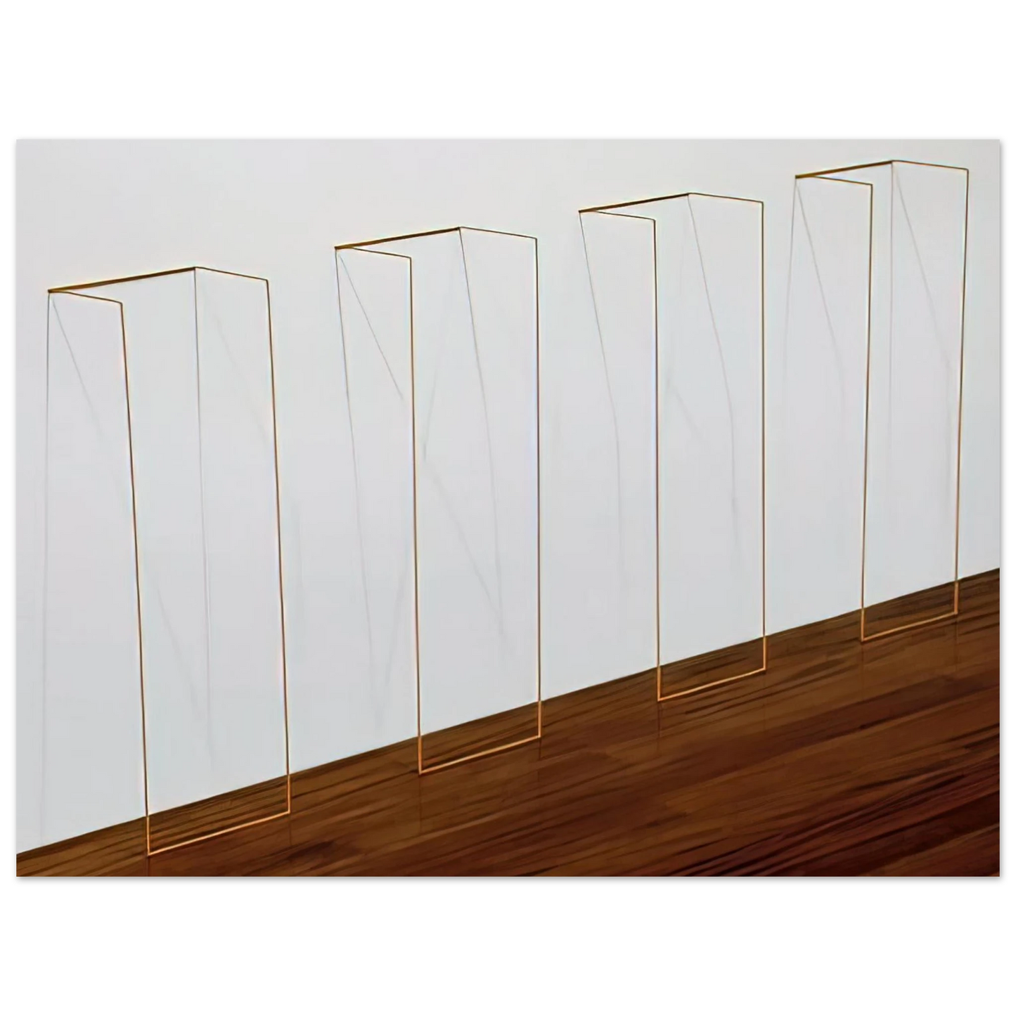 Fred Sandback - Untitled - 1968 75x100 cm / 30x40inches Fine Art Poster
