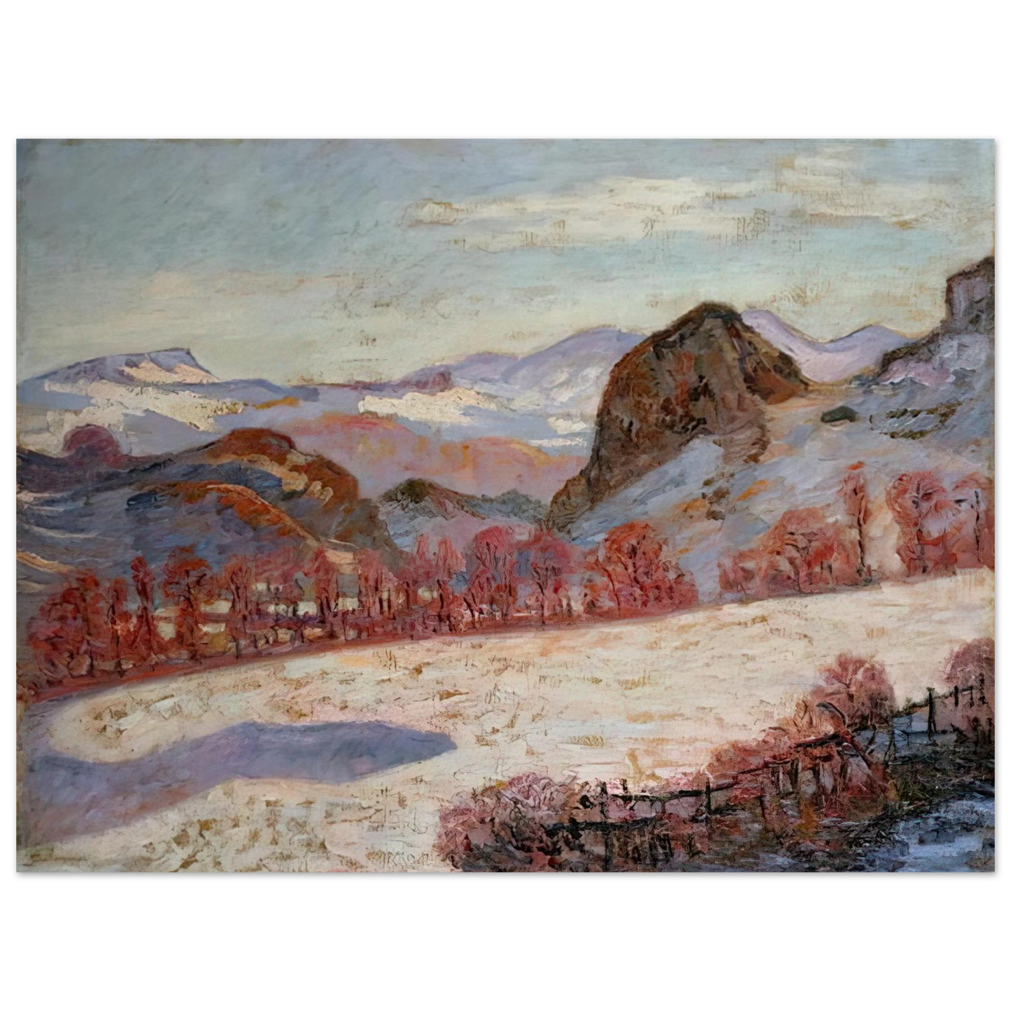 Armand Guillaumin - Saint-Sauves-d'Auvergne - 1900 France 75x100 cm / 30x40inches Fine Art Poster