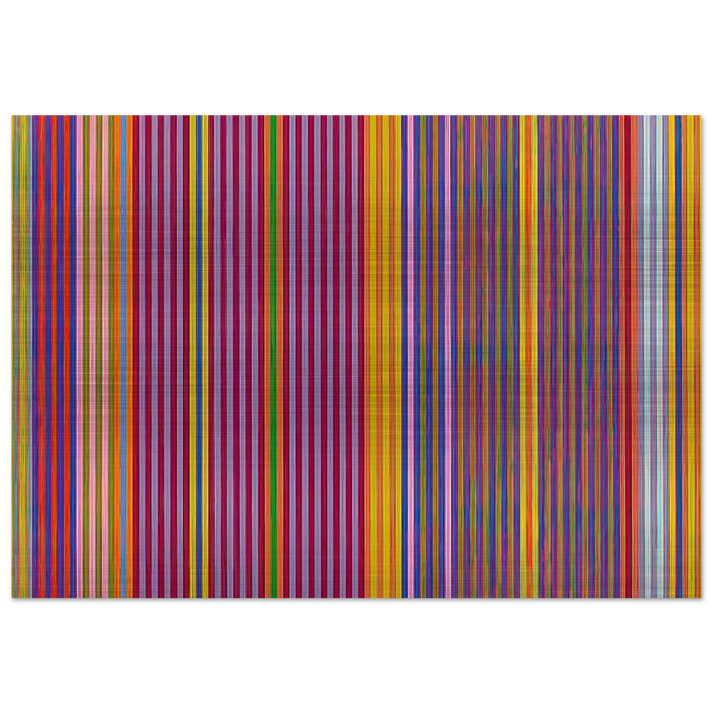 Tarzan Series I - 1969 - Gene Davis Brushed Aluminum Print - 70x100 cm / 28x40 inches | Gene Davis Aluminum Print | Gene Davis Prints
