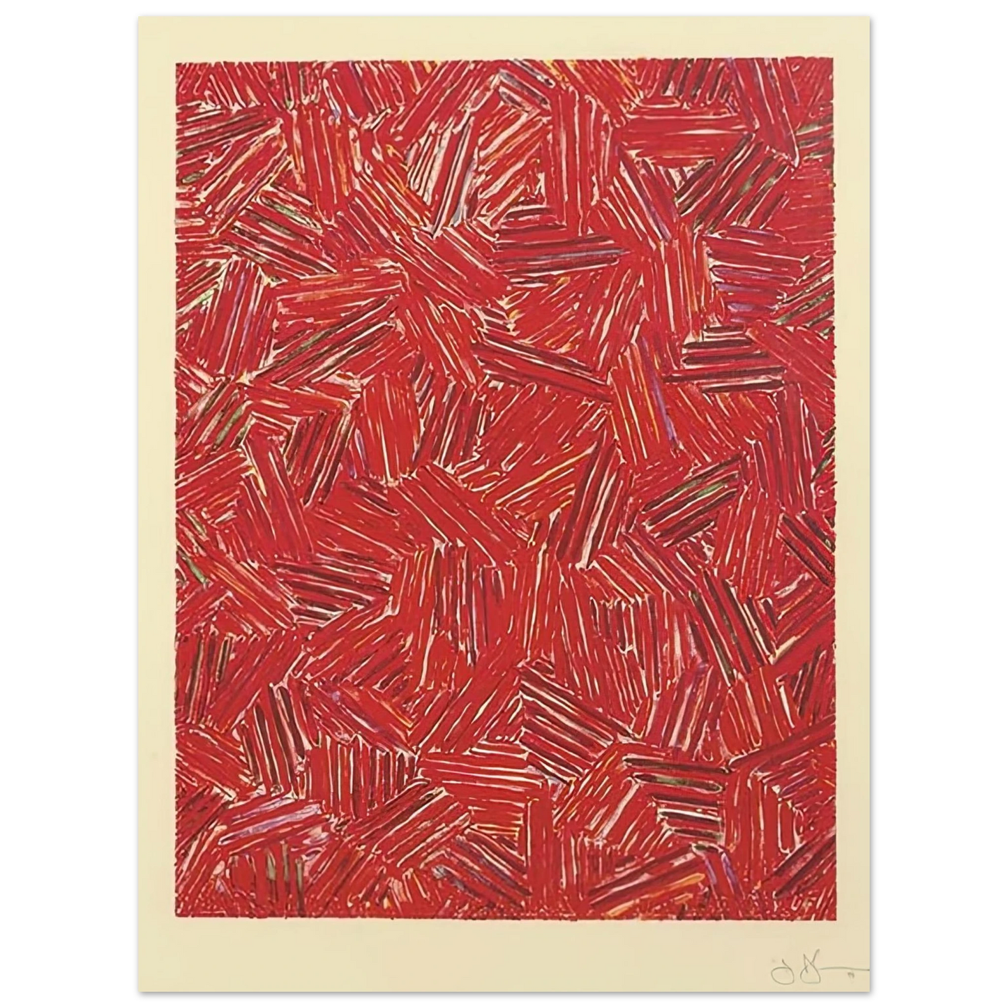 Jasper Johns - CICADA ULAE 219 75x100 cm / 30x40inches Fine Art Poster