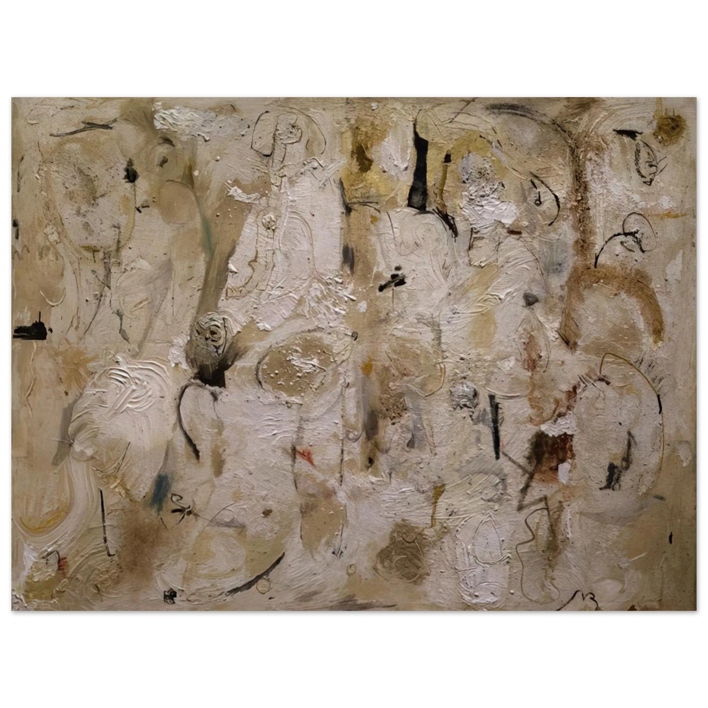 Helen Frankenthaler - Painted on 21st Street - 1951 Wall art - A3 (29.7 x 42 cm) - Premium Wooden Framed Poster With Fine Art Paper-canvas - Wood frame