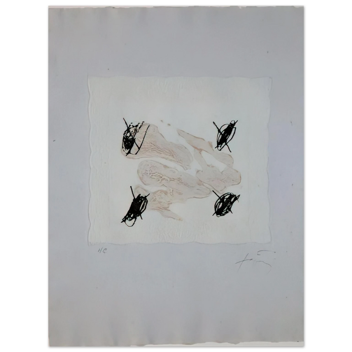 Antoni Tapies - PETRIFICADA PETRIFICANTE II 1978 75x100 cm / 30x40inches Fine Art Poster