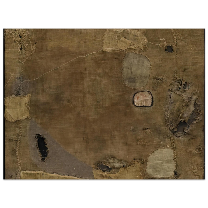 Alberto Burri - Sackcloth - 1953 75x100 cm / 30x40inches Fine Art Poster