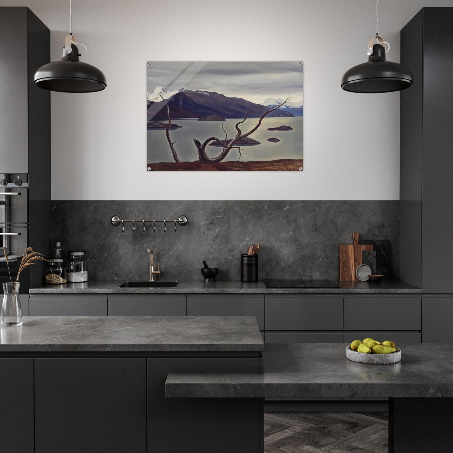 Admiralty Sound, Tierra Del Fuego - Rockwell Kent Acrylic Print - 70x100 cm / 28x40″ inches | Rockwell Kent Wall Art | Rockwell Kent Prints