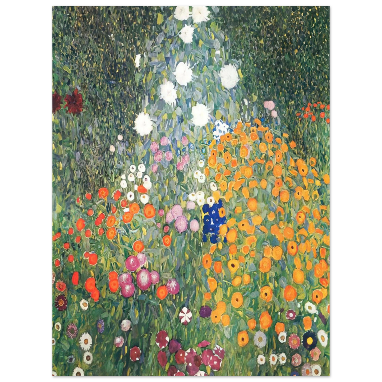 Gustav Klimt - FLOWER GARDEN 1907 75x100 cm / 30x40inches Fine Art Poster