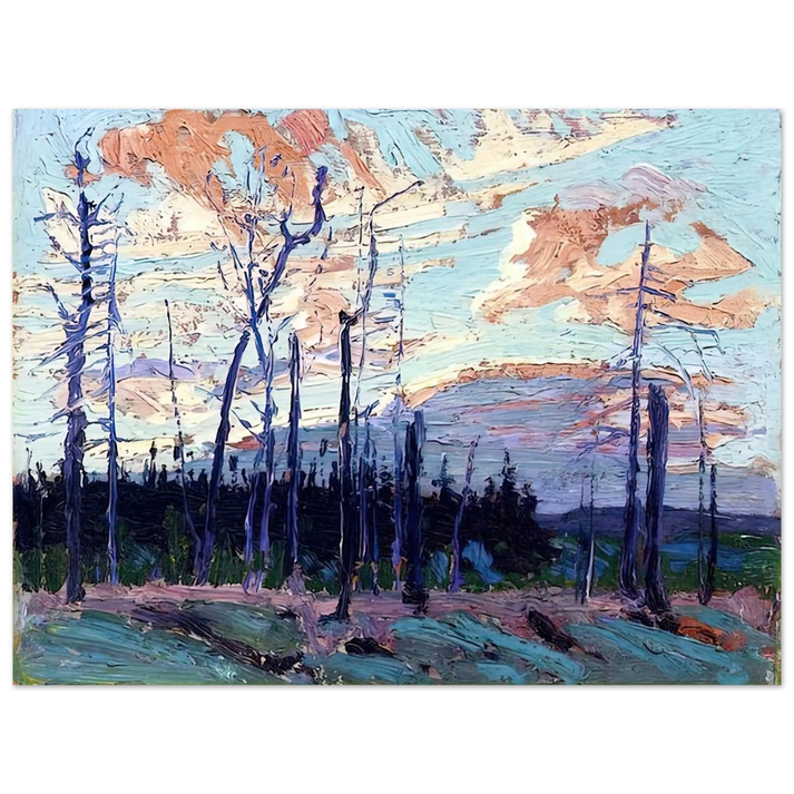 Tom Thomson - BURNT LAND AT SUNSET 1915 75x100 cm / 30x40inches Fine Art Poster