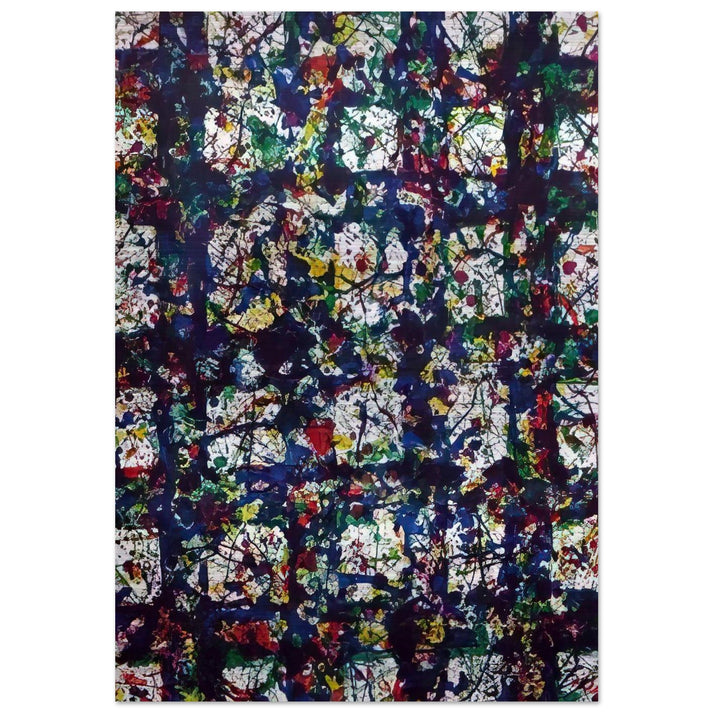 Untitled SF 236 - Sam Francis Brushed Aluminum Print - 70x100 cm / 28x40 inches | Sam Francis Aluminum Print | Sam Francis Prints