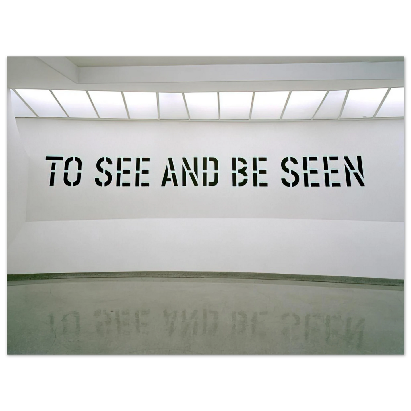 Lawrence Weiner - To See and Be Seen - 1972 75x100 cm / 30x40inches Fine Art Poster
