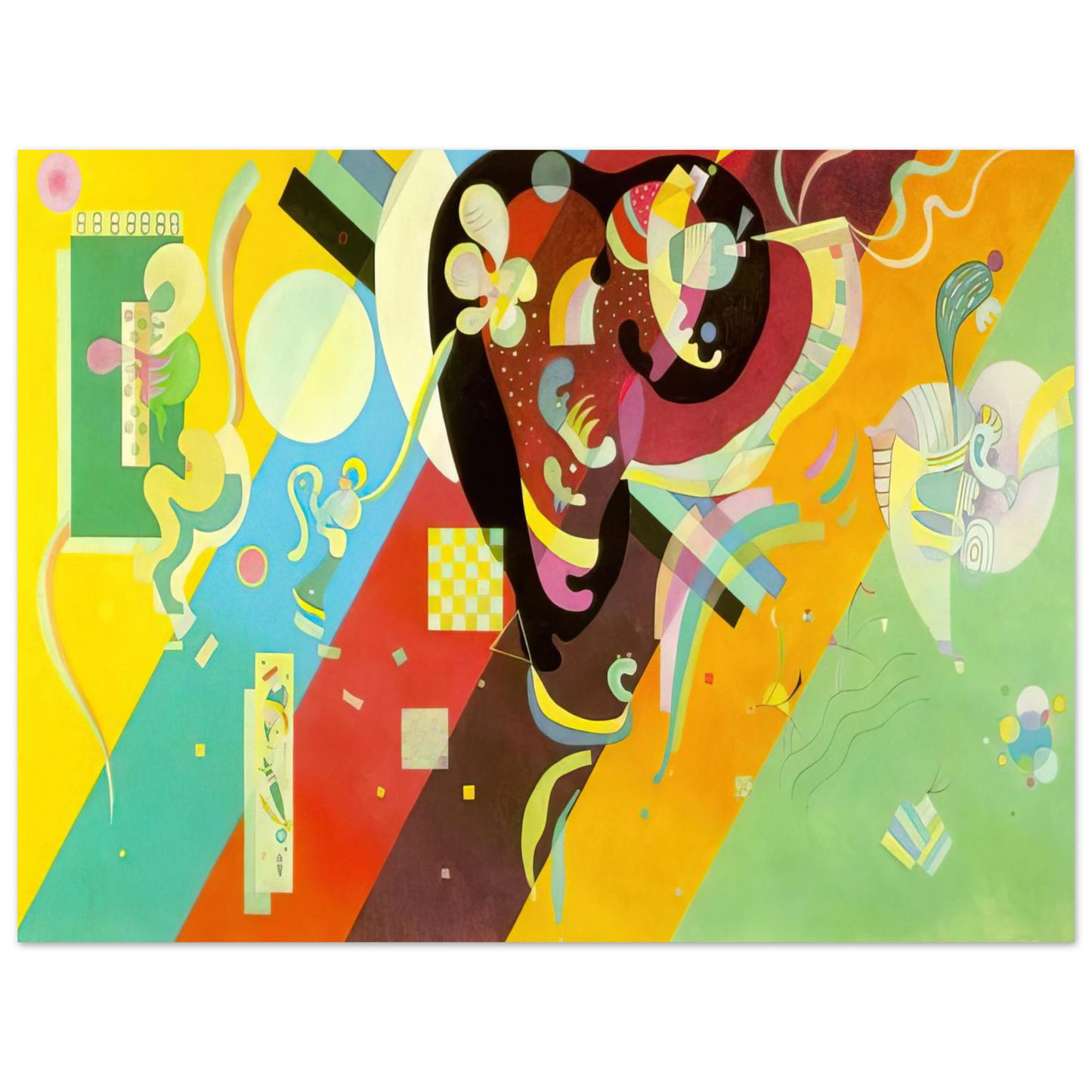 Wassily Kandinsky - COMPOSITION IX 1936 75x100 cm / 30x40inches Fine Art Poster